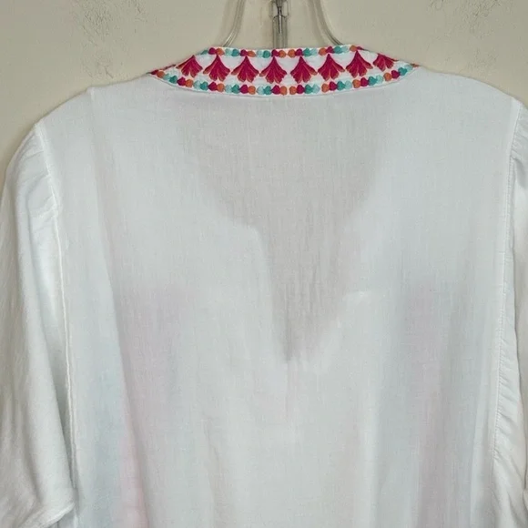 Vineyard Vines Embroidered Tunic Cover Up Size Small - Picture 7 of 13
